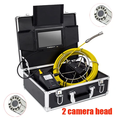 kit with 2 head Авто самобалансирующийся эндоскоп Трубная камера CCTV камера труба Инспекционная камера Авто самобалансирующаяся 28 мм Головка камеры самоуровень - Цвет: kit with 2 head
