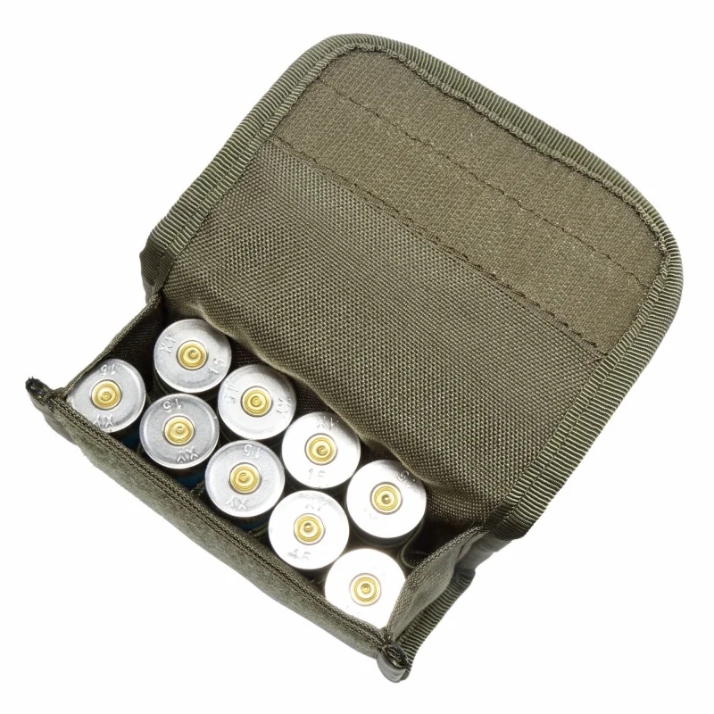 CQC 10 Круглый 12 Калибр 12GA патроны оболочки Тактический Molle Чехол Военная Армия Охота патрон журнал держатель сумка