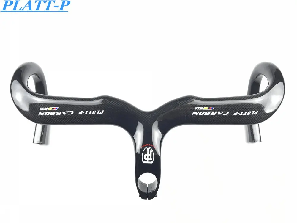 PLATT WSS углеродный Интегрированный руль из углеродного волокна для шоссейного