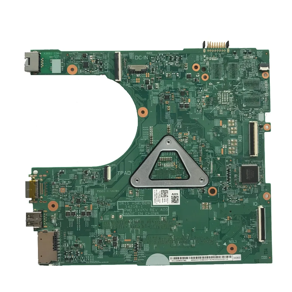 SZWXZY отлично подходит для DELL Inspiron 3458 3558 Материнская плата ноутбука с I3 5005U DDR3L CN 086P58