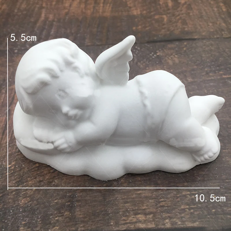 Милый ангел 3D ангелы маленькая девочка с крыльями силиконовая форма для мыла