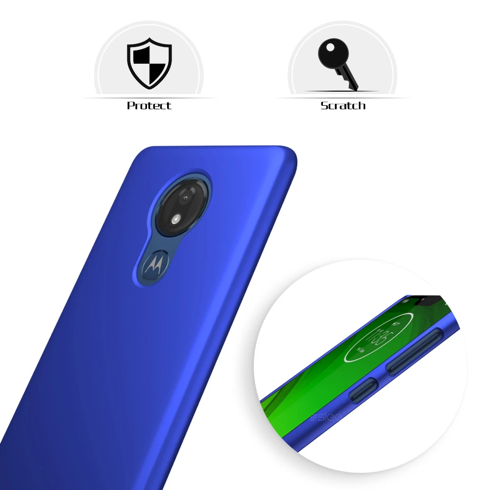 SLEO для Motorola Moto G7 Мощность чехол ультра тонкий жесткий Пластик задняя крышка ПК |