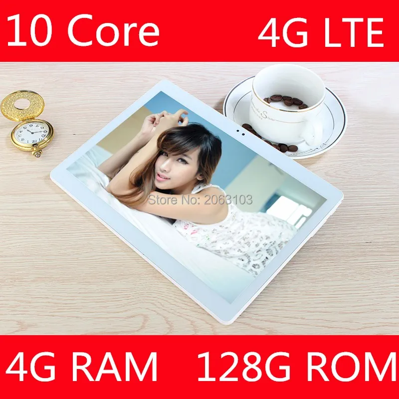 Новинка 2019 Google Android 7 0 10 дюймовый планшет 4G FDD LTE Deca Core 4 Гб ОЗУ 128 ПЗУ 1920*1200 IPS