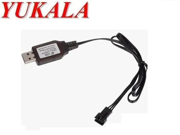 

YUKALA 6,4 В USB зарядное устройство для 6,4 В литий-ионная батарея с SM 3P разъем 2 шт./лот