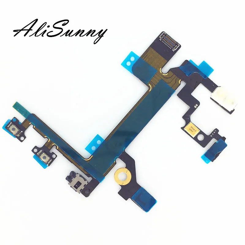AliSunny 5 шт. гибкий кабель с кнопкой питания для iPhone 5S бесшумный регулятор громкости