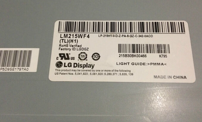 21 5 Дюймов LM215WF4-TLH1 LM215WF4 TL H1 (TL)(H1) ЖК-дисплей дисплей Экран на тонкопленочных