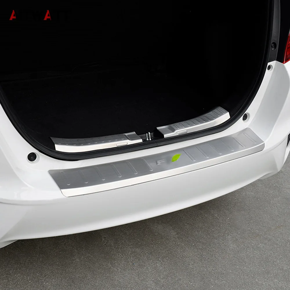 Подходит для Honda Fit 2014 2018 внутренняя защита заднего бампера внутри из нержавеющей