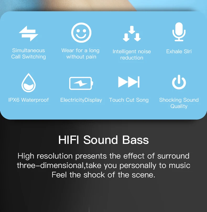 2019 новые TWS отпечатков пальцев сенсорные Bluetooth наушники HD стерео беспроводные