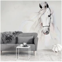 bacaz animal wallpaper for walls 3d wall stickers abstract hand painted horse art wall mural for kids room living room decor