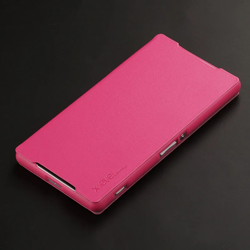 X-Level кожаный флип-чехол для sony Xperia Z2 ультра тонкий роскошный чехол-подставка