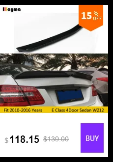 В стиле углеродного волокна спойлер заднего крыла для Mercedes-Benz E класса 4 двери E200 E260 E320 W212 2010- год задний автомобильный спойлер