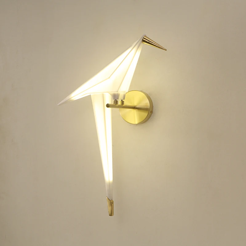 SGROW Creative Design Living Room LED Wall Lamp for Bedroom 20x50cm Acrylic Origami Modern Bedside Lighting Fixtures | Освещение