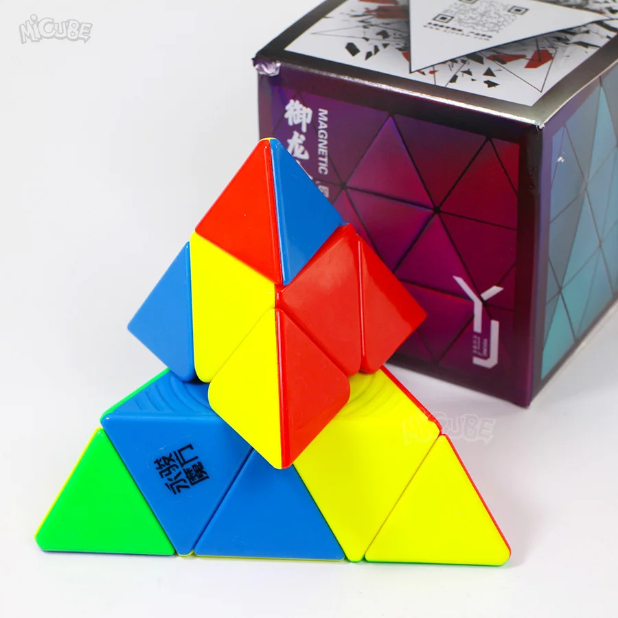 Yongjun Yulong M Магнитный куб Магическая Пирамида Pyraminxcube магический скоростной головоломка без наклеек игрушки для детей Cubo Magico