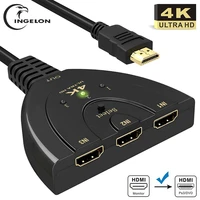ingelon 3 port kvm hdmi splitter switch 3in1 hdmi adapter high quality 1080p 4k switcher for hd dvd xbox ps3 ps4 laptop pc