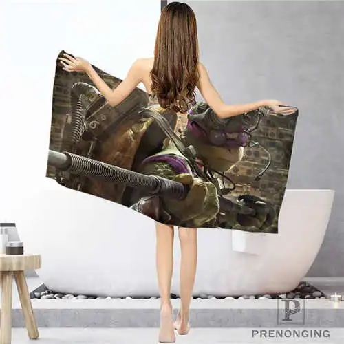 Face or Bath Towel Таможня Черепашки Ниндзя-(2) тряпка для ванной комнаты полотенце s лицо полотенце/банное полотенце Душ Полотенце s Размер 33x74 см/72x143 см#18-12-16-02-63 - Цвет: Face or Bath Towel