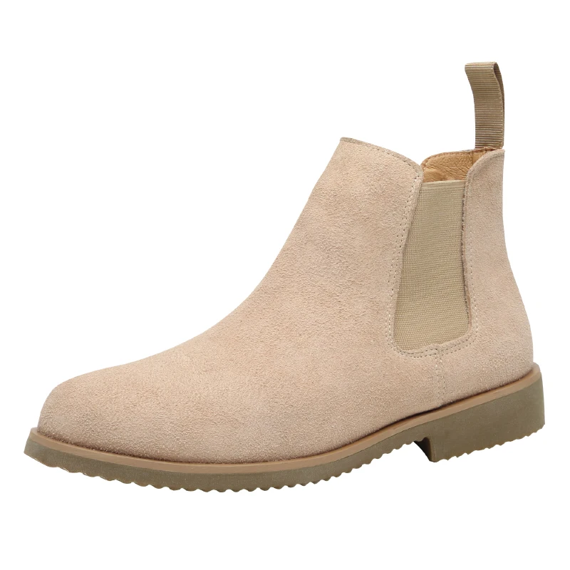 Мужские Винтажные ботинки челси из мягкой замши и нубука | Обувь