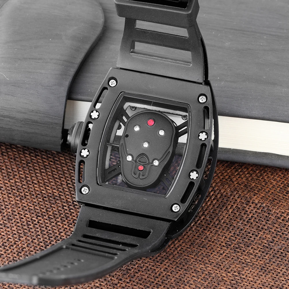 Часы скелетоны пиратские мужские дизайнерские крутые уникальные модные