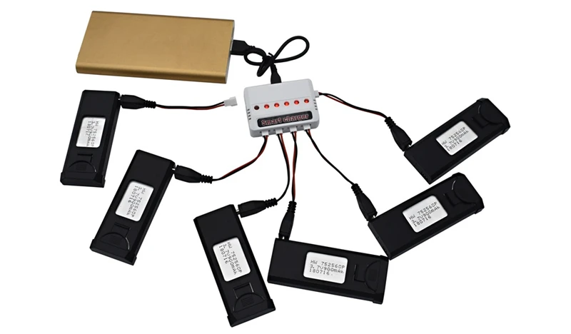 6 шт. Lipo зарядное устройство наборы для VISUO XS809S XS809HW XS809W XS809 3,7 в 900 мАч RC дроны Квадрокоптер запасные части Аксессуары