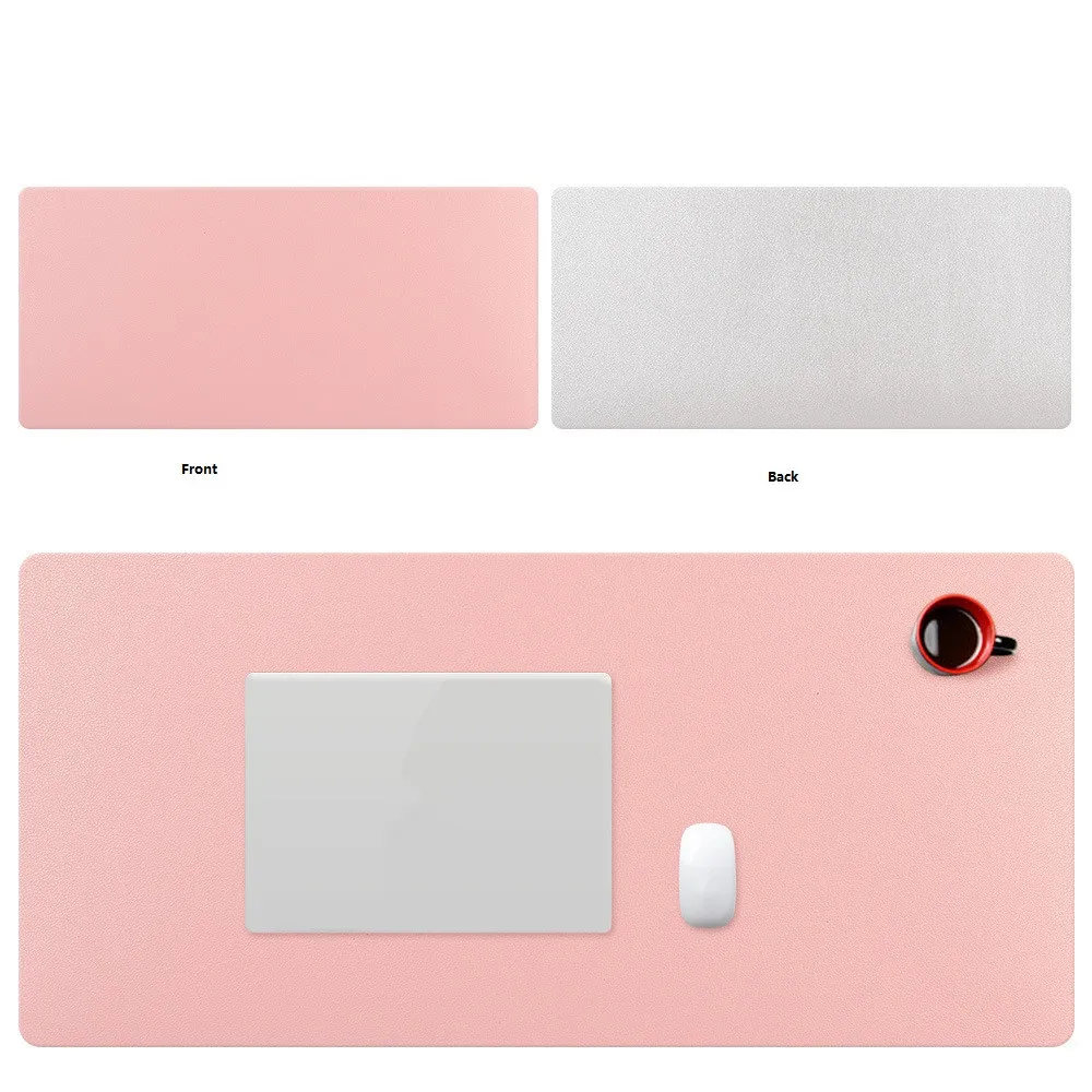 Однотонная одежда мышь для лэптопа Pad двухсторонняя из искусственной кожи Мышь