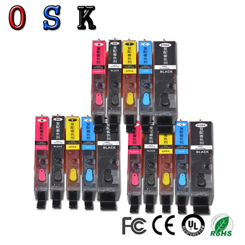 OSK PGI 850 CLI 851 съедобные совместимый чернильный картридж для принтера Canon IX6780 IX6880
