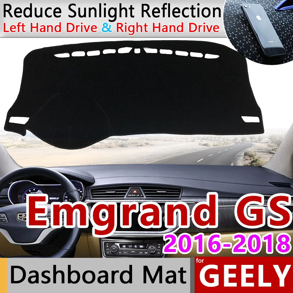 

Для Geely Emgrand GS 2016 2017 2018 Противоскользящий коврик на приборную панель солнцезащитный коврик защита ковра анти-УФ автомобильные аксессуары