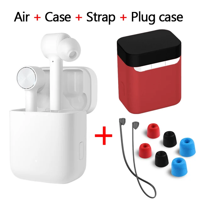 add red-black Оригинальные наушники Xiaomi Air TWS Airdots Pro, bluetooth-гарнитура, переключатель ANC, ENC, стерео, автоматическая пауза, управление нажатием, беспроводные наушники - Цвет: add red-black