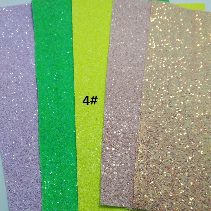 CLEAR STOCK--Dirty 1SET(5PCS ) A4 SIZE 21X29cm Alisa Glitter Cuero Sintetico Leather For DIY hair Accessroies Craft K48E | Дом и сад
