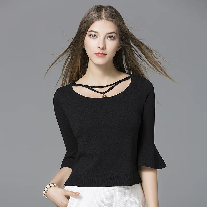 Autumn Winter Sweater Women 2017 Knit High Elastic Jumper Sweaters And Pullovers Female Tricot Pull Femme Tops | Женская одежда