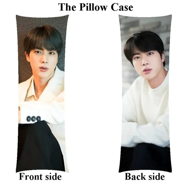 pillowcase Bangtan чехол для подушки для мальчиков Jin JungKook домашний длинный Чехол для подушки на заказ на день рождения - Цвет: pillowcase