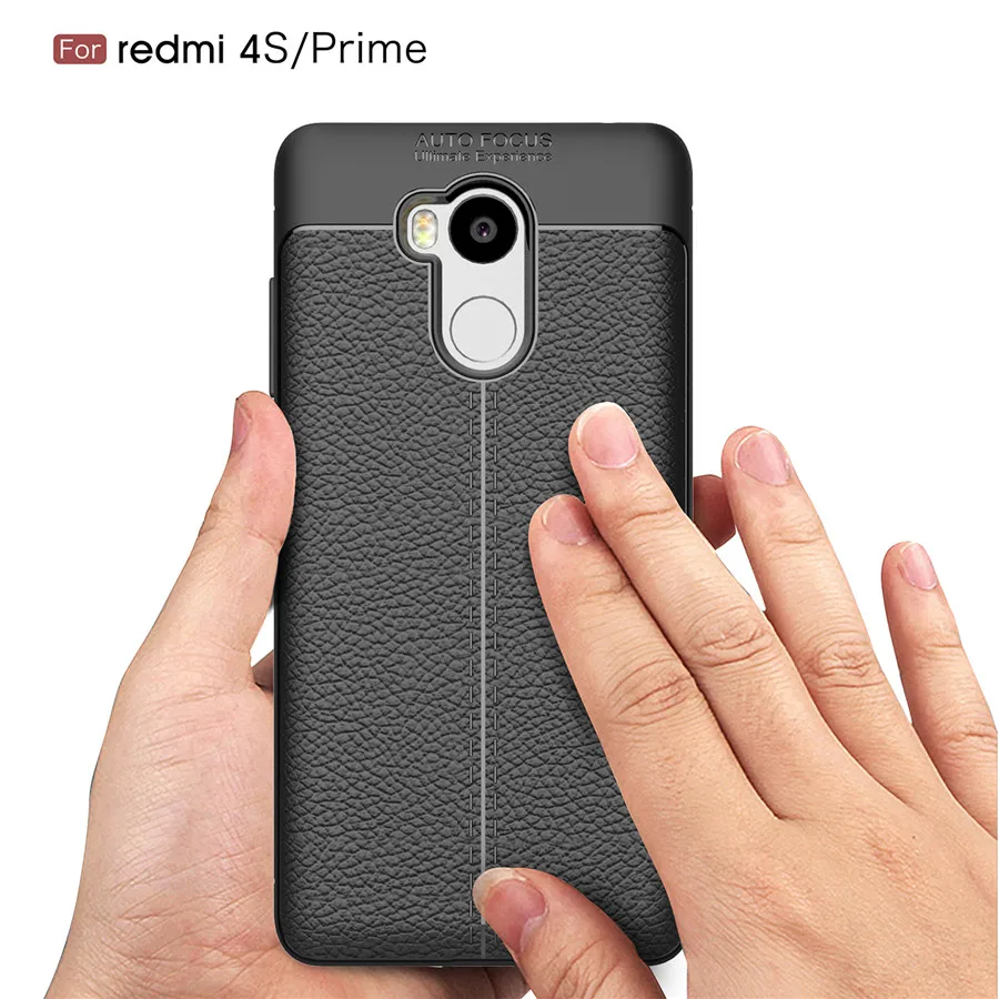 Эксклюзивная модная искусственная кожа Силиконовая задняя крышка для Xiaomi Redmi 4 Pro