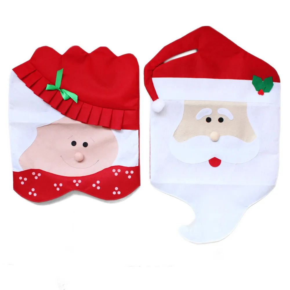 1 Набор 2 шт. новогодние предметы для украшения обеденного стула|christmas decorations|mr and