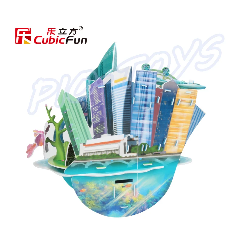 Новое поступление подарок городской пейзаж из Сингапура 3D пазл модель
