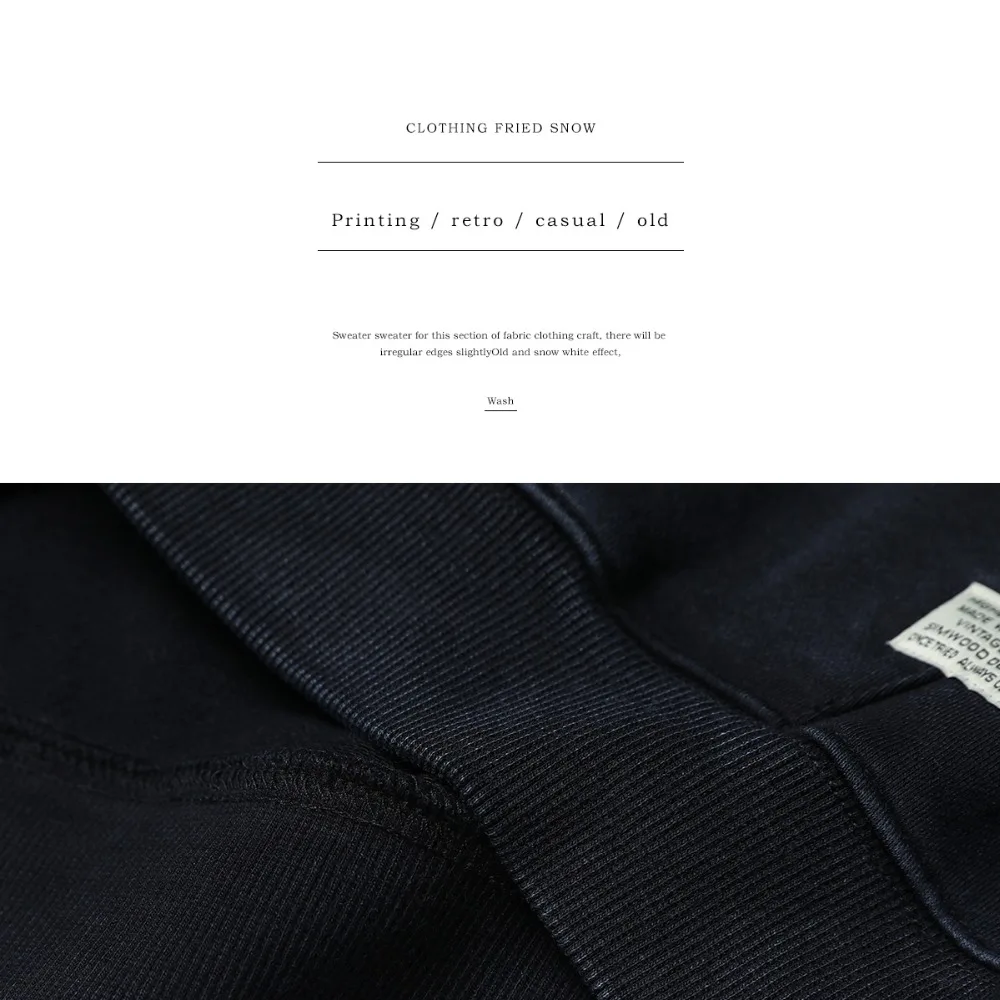 SIMWOOD Новинка весны 2019 года толстовки для мужчин Slim Fit Винтаж Письмо Мода Хип Хоп