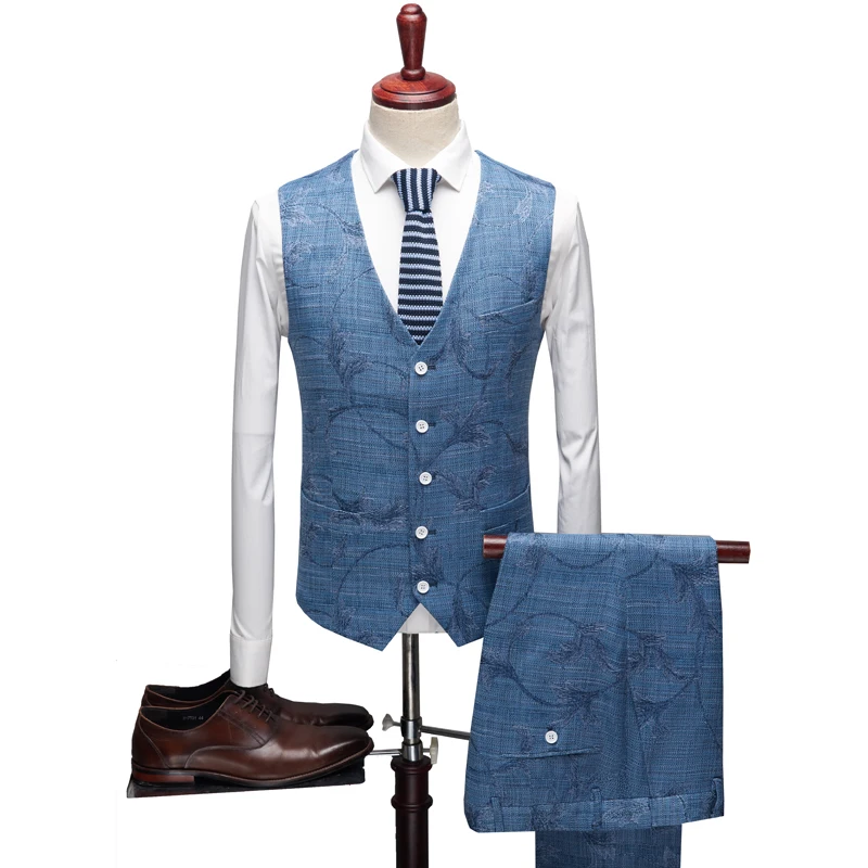 Классические жаккардовые костюмы для мужчин модные деловые вечерние платье tong