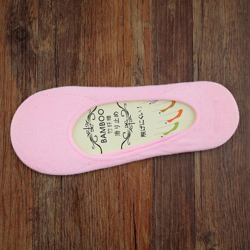 5 Pairs Fashion Spring Summer Invisible Boat Socks Women Funny Slippers Thin Shallow Colors Sexy Mouth Bamboo Fiber No Show Sock | Женская