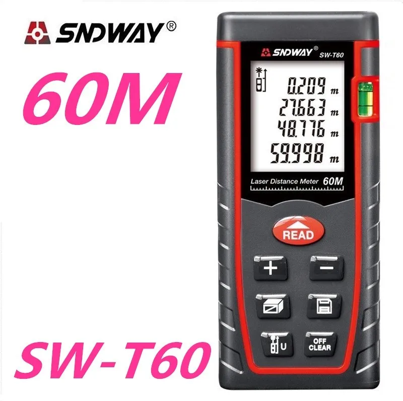 SNDWAY лазерный дальномер 40 М 60 80 100 trena лазера ленты построить меру устройство тест