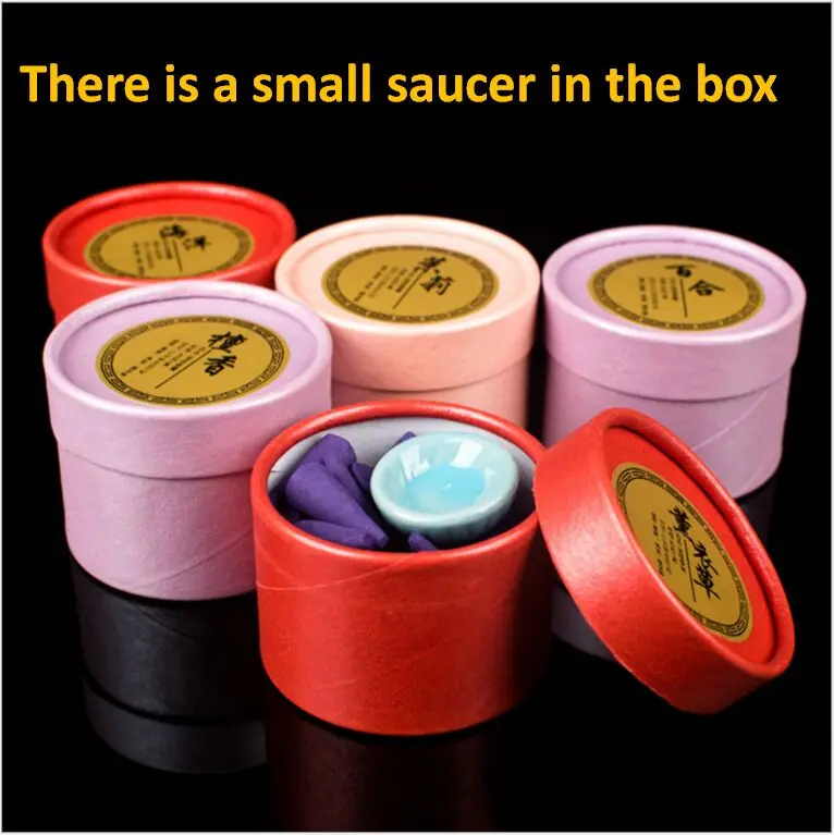 40 шт. натуральные башни благовония Индийские дым травяные цветные конусы башня