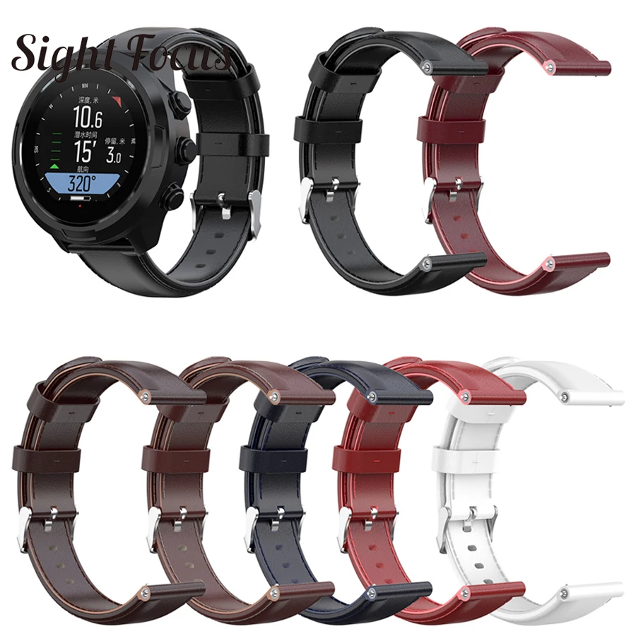 Взгляд фокус Quick Release кожаный ремешок для часов для Suunto 9 Band 24 мм Suunto D5 ремешок траверс ремешок Спартанский спортивный ремешок для наручных часов