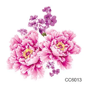 Наклейки для татуировки цветы 6*6 см водонепроницаемые сексуальные на спине