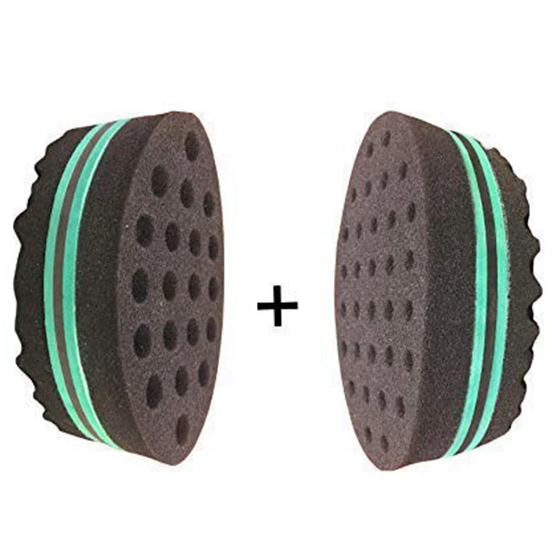 2Pcs Bundled Large And Small Magic Twist Hair Curl Sponge Brush Coil Wave For Natural | Красота и здоровье