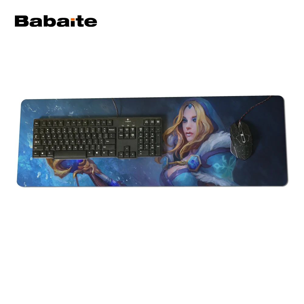 Коврик для мыши Babaite для оптического коврика для мыши Dota 2 Rylai The Crystal Maiden 1 400X900X2 мм брендовые коврики для игровой мыши
