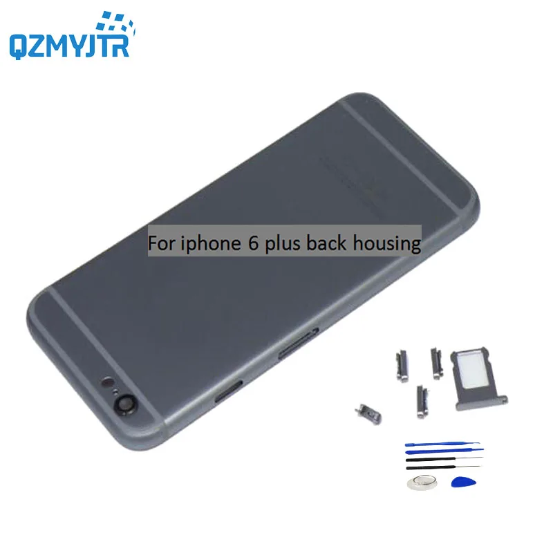 grey Новинка 5," для iphone 6 plus крышка батареи задняя дверь корпус средняя рамка Шасси Полный Корпус в сборе с гибким кабелем - Цвет: grey