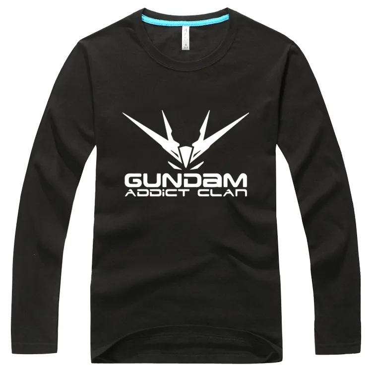 Горячая игра Аниме тройник Gundam антенна шаблон футболка с длинным рукавом AC72 |