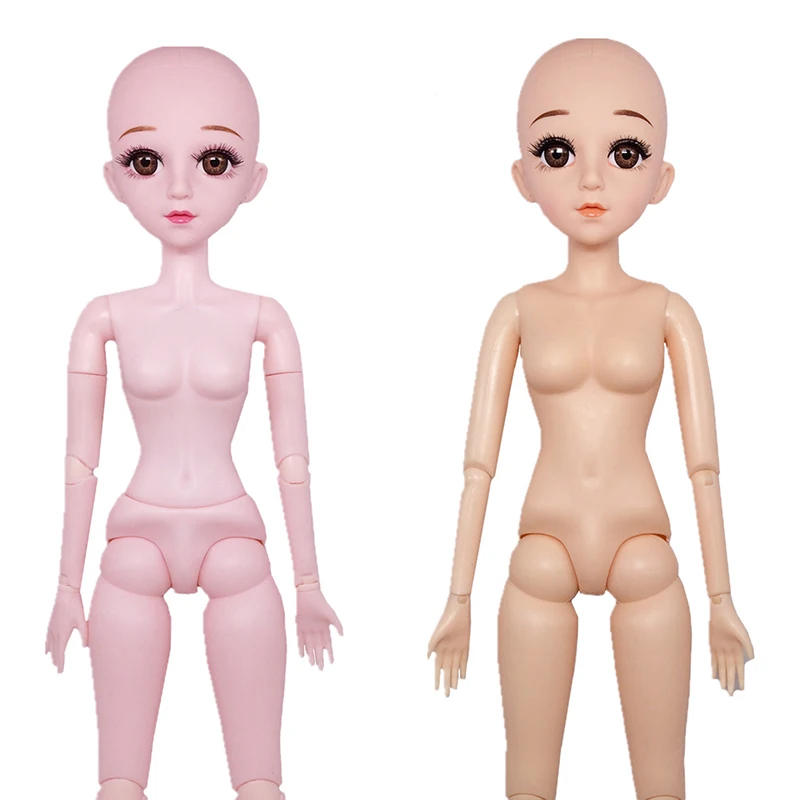 Кукла 1/3 без волос 23 дюйма лысая голова женское тело подвижные суставы 3D реальные