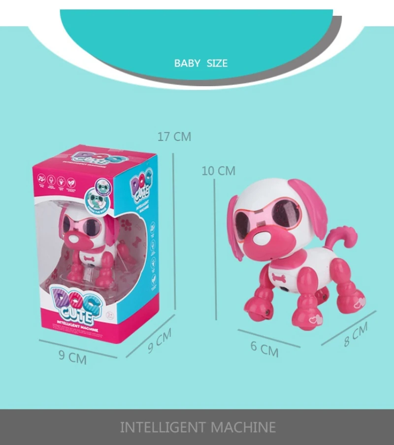Educational toys Electric pet dog robot With Touch Sensor Recording Snore Blow Led Light Child Toys Gift VS Walk Dinosaur | Игрушки и