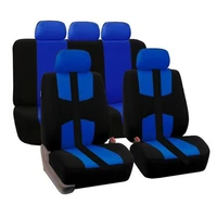 universal car seat cover 9 sets sponge styling seat cover for car truck suv blue