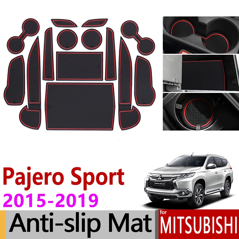 Нескользящий Резиновый коврик для Mitsubishi Pajero Sport 2015 2016 2017 14 шт. спортивные