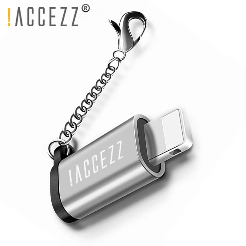 ! ACCEZZ Lighting To Micro USB Женский конвертер для Apple адаптер iphone X 7 8 6S Plus XS MAX XR разъем