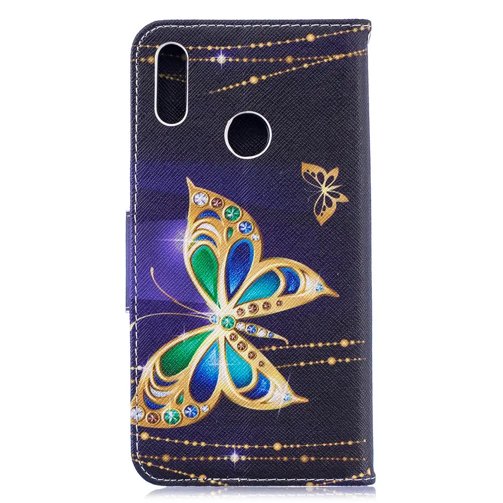 Милый мультяшный кожаный чехол для телефона s для huawei Y6 чехол откидная крышка кошелек Funda для Coque huawei Y6 Pro Prime чехол