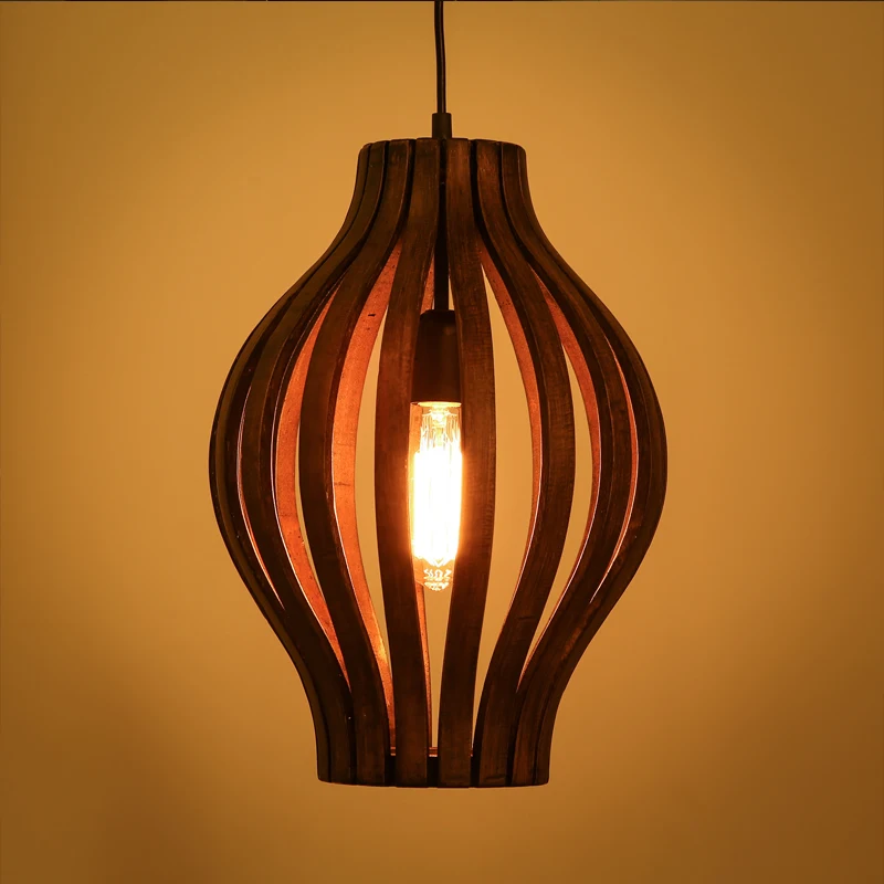 2020 Новый Юго Восточный стиль японская личность Лофт винтажная твердая деревянная лампа арт Ресторан Чайный